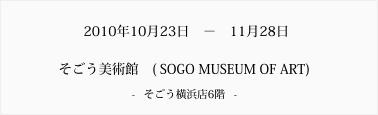 2010�N10��23���@�|�@11��28���@���������p�ف@( SOGO MUSEUM OF ART)